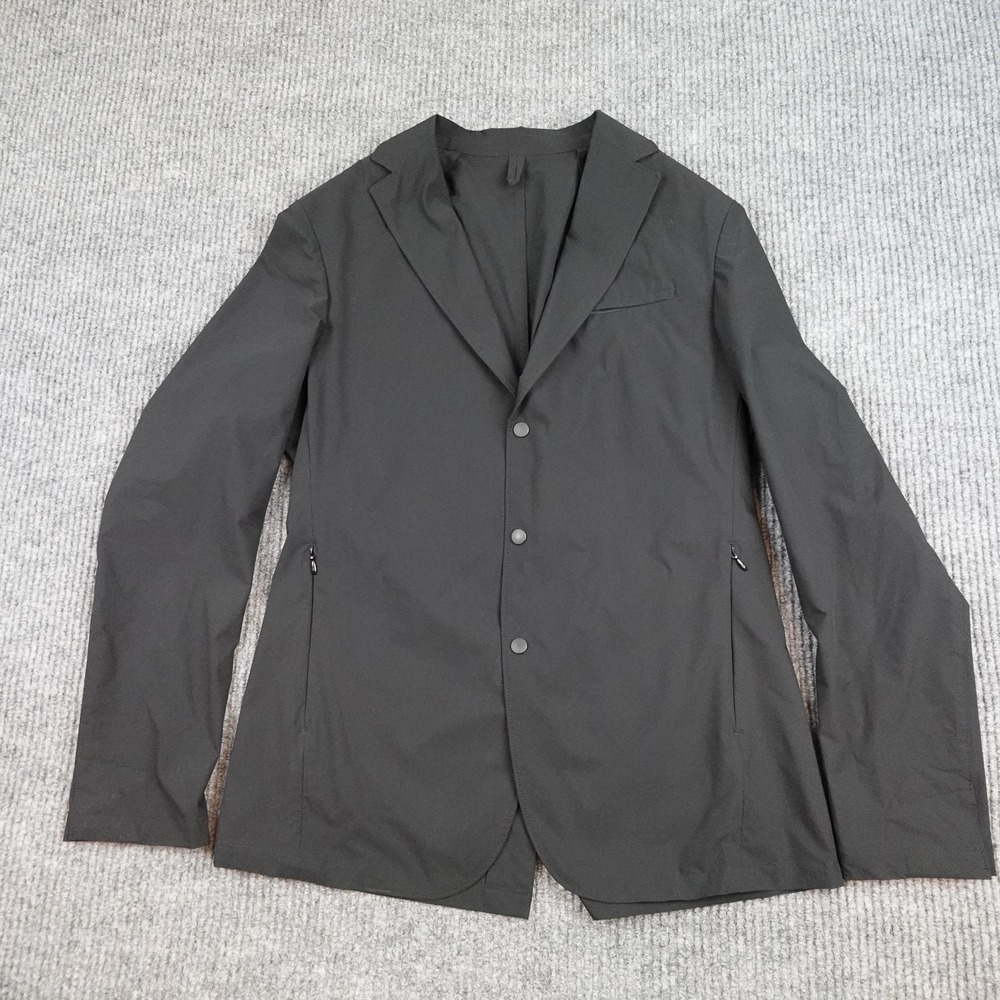 Boggi Milano BTech Blazer Mens Small Black Travel Technical Sport Coat Jacket